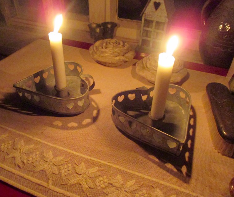 2 Sydän kynttilänjalat